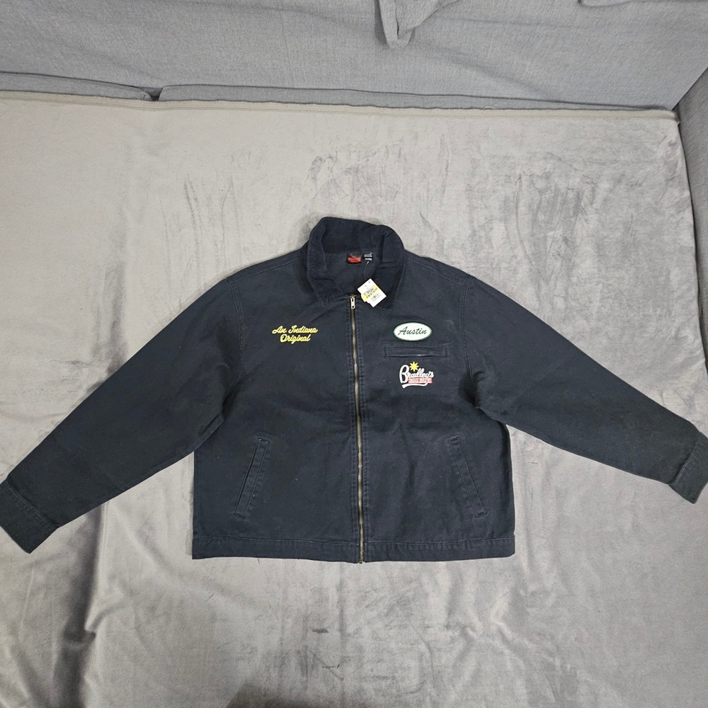 Netflix Stranger Things Mens 2XL Bradley's Big Buy Work Jacket Navy Blue NWT